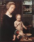 Gerard David Canvas Paintings - Madonna and Child with the Milk Soup